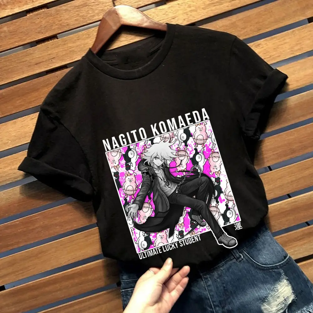 Pink T-Shirt Junko Enoshima Graphic Style - Image 8