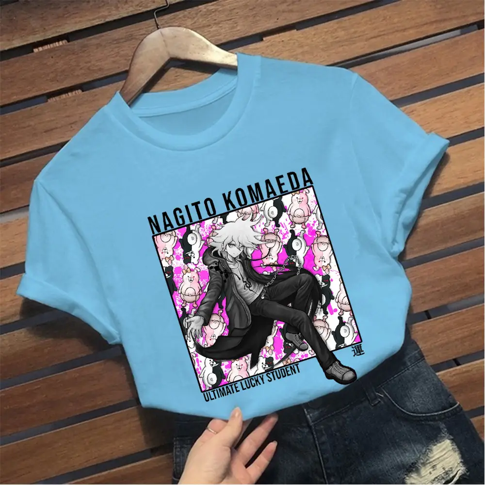 Pink T-Shirt Junko Enoshima Graphic Style - Image 10