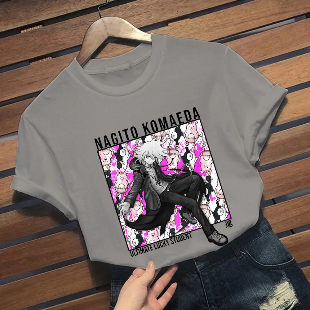 Pink T-Shirt Junko Enoshima Graphic Style - Image 7