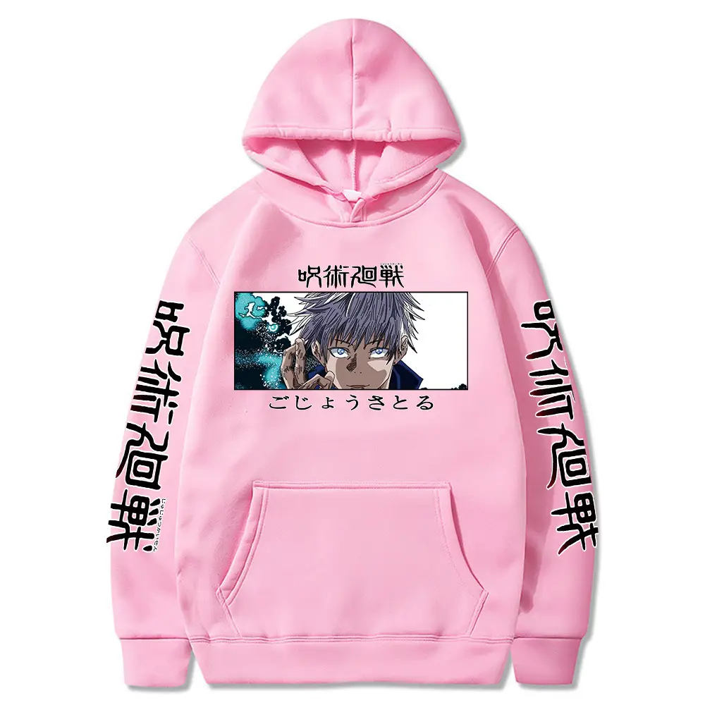 Anime Jujutsu Kaisen Hoodie Grey Harajuku Style — feature 10