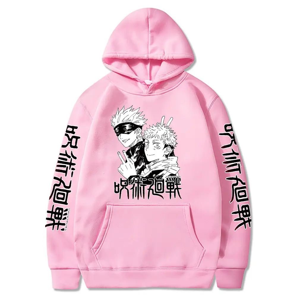 Anime Jujutsu Kaisen Hoodie Grey Harajuku Style — feature 15