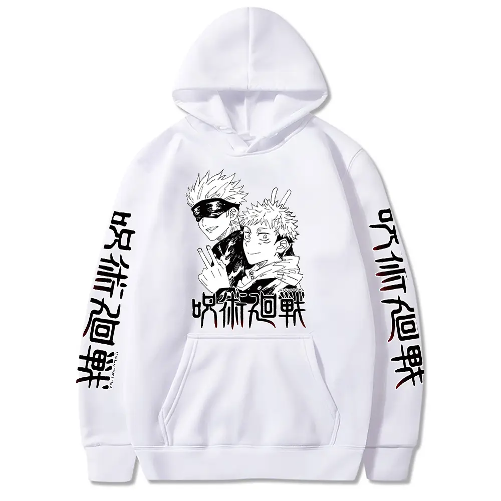 Anime Jujutsu Kaisen Hoodie Grey Harajuku Style — feature 18