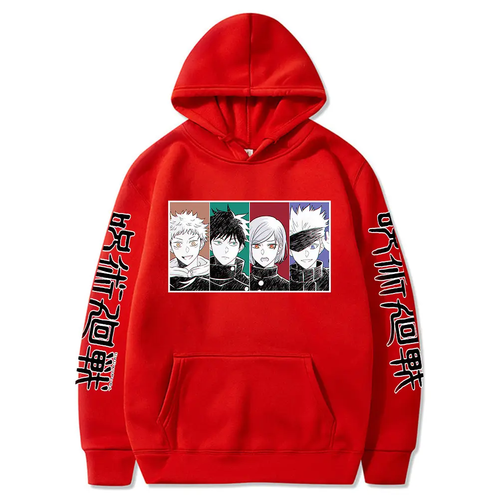 Anime Jujutsu Kaisen Hoodie Grey Harajuku Style — feature 24