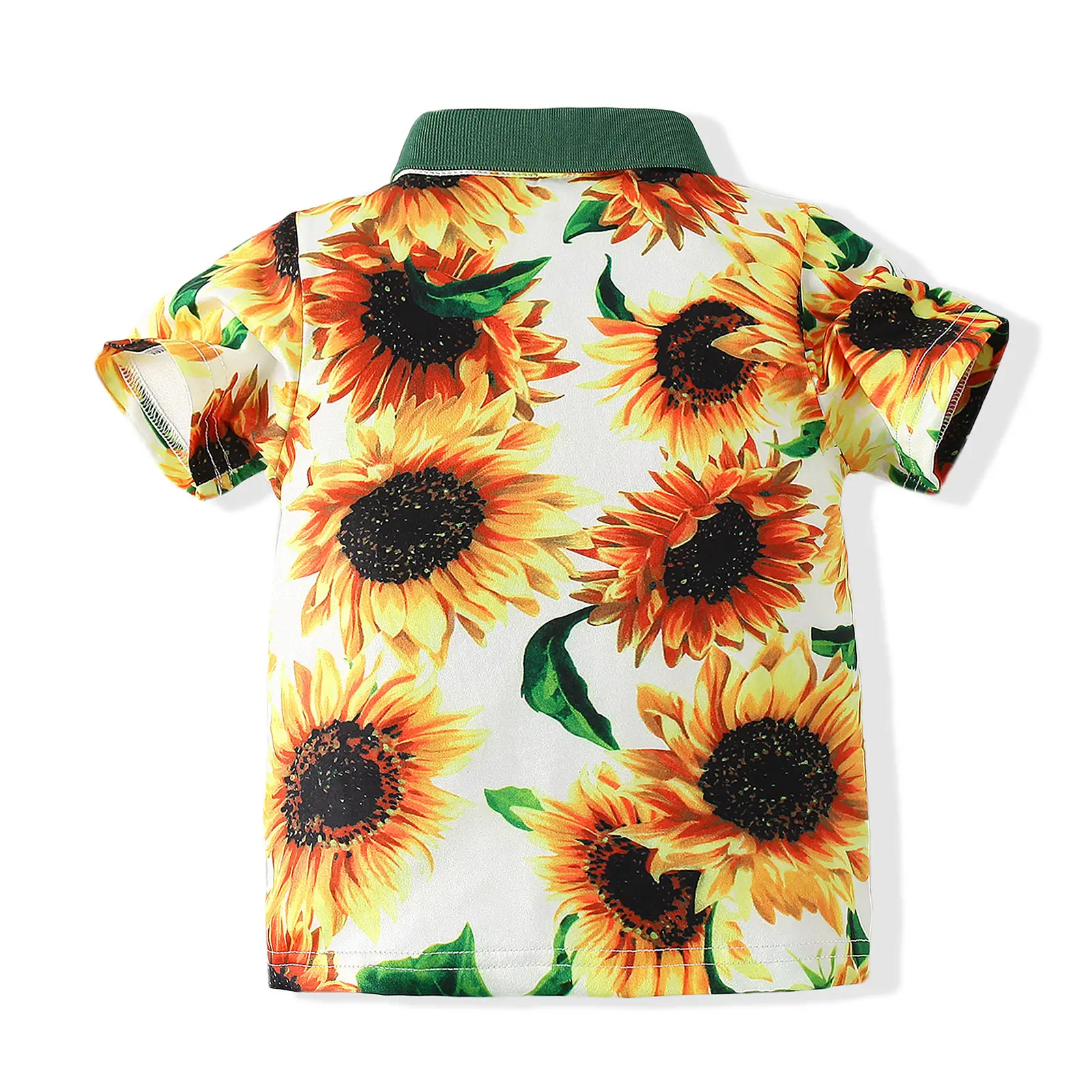 2023 Summer Boys Sunflower Printed T-Shirt - Image 3