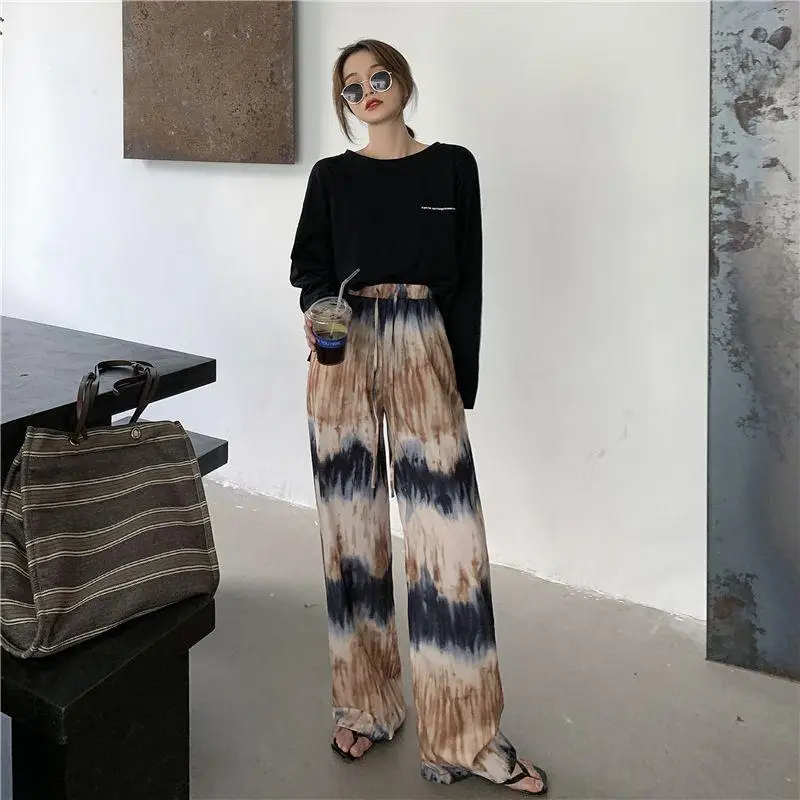 2021 Summer Tie-Dyed Wide Leg Pants for Women - Image 14