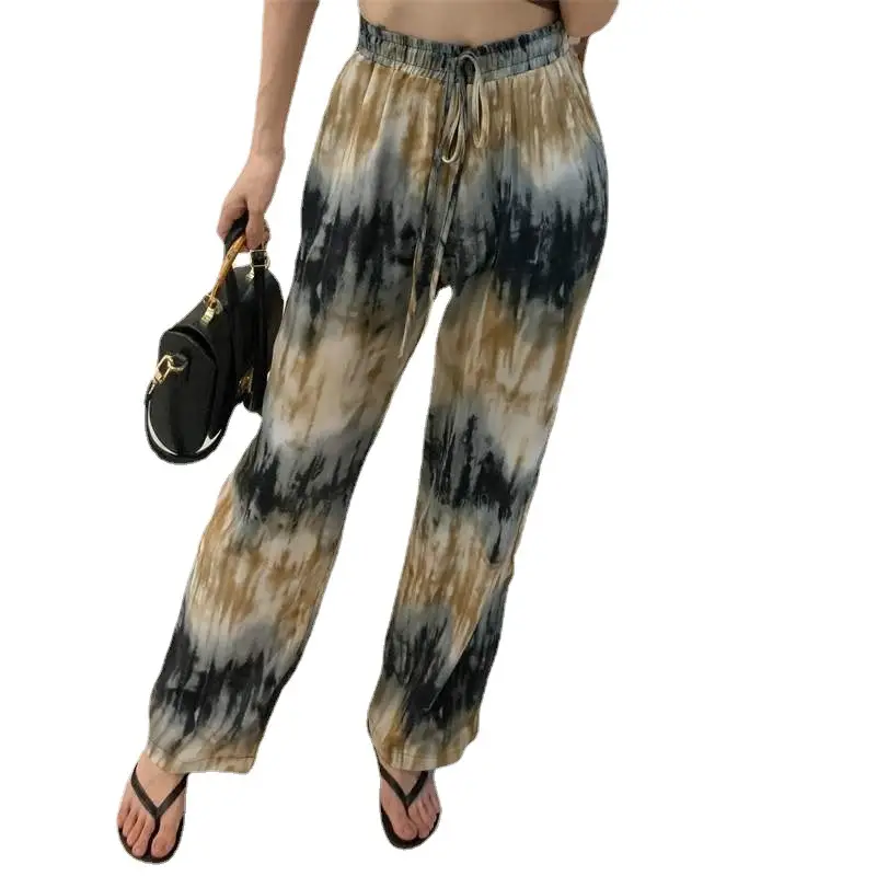 2021 Summer Tie-Dyed Wide Leg Pants for Women - Image 16