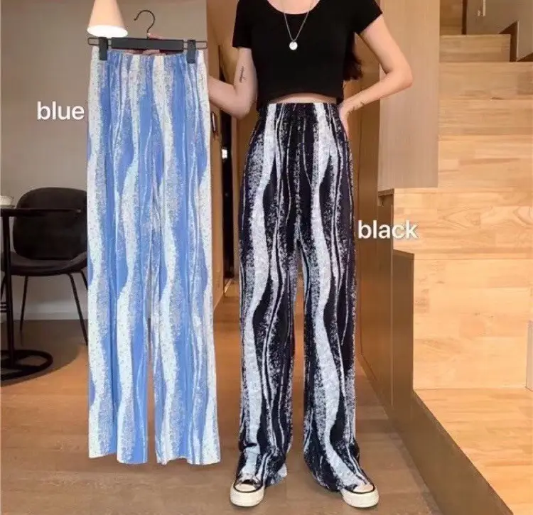 2021 Summer Tie-Dyed Wide Leg Pants for Women - Image 7