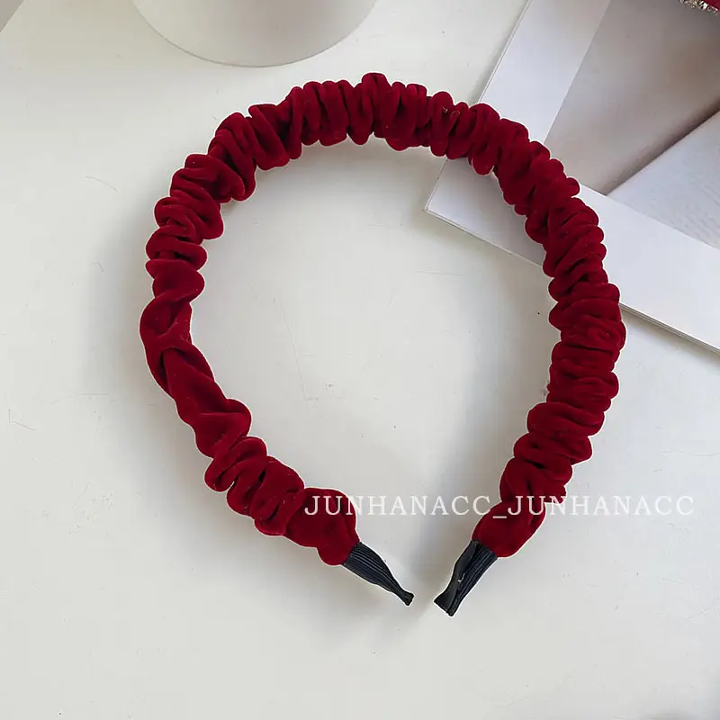 Red Knitted Hair Band for Women's Hair Accessories - Image 8
