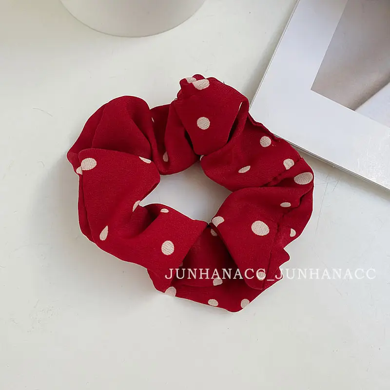 Red Knitted Hair Band for Women's Hair Accessories - Image 2