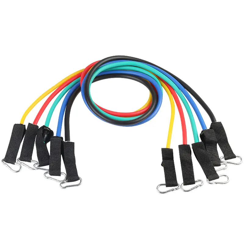 Factory direct supply multifunctional 11-piece tension rope tension belt elastic rope fitness set training Belt