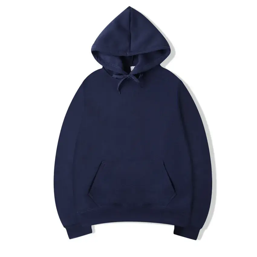 White Hooded Hoodie for Men Plus Velvet Winter Overalls - Image 8
