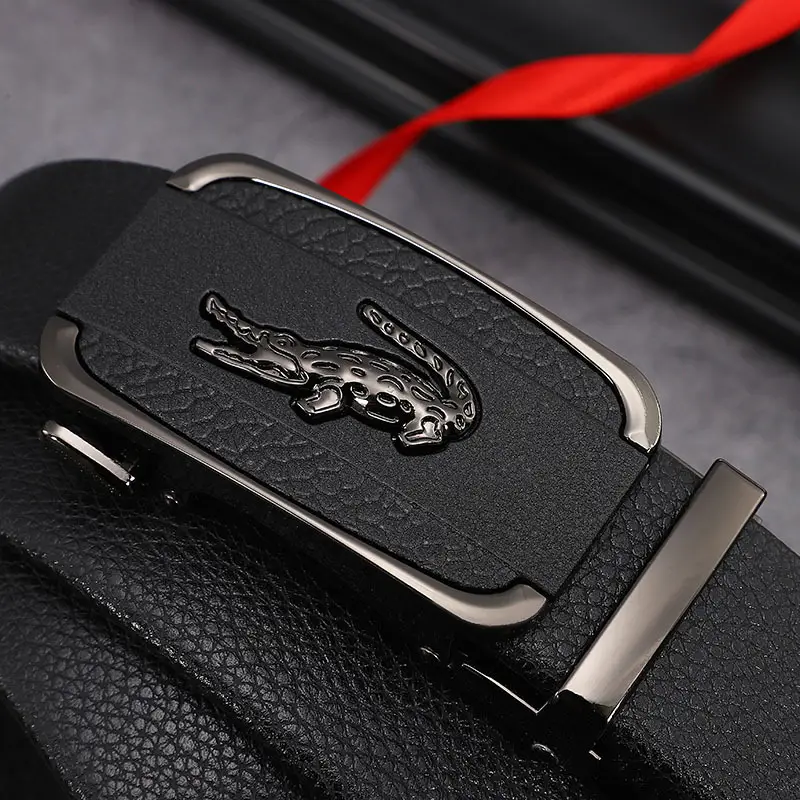 Men's Gold Metal Buckle Belt Watch Casual All Match - Image 4