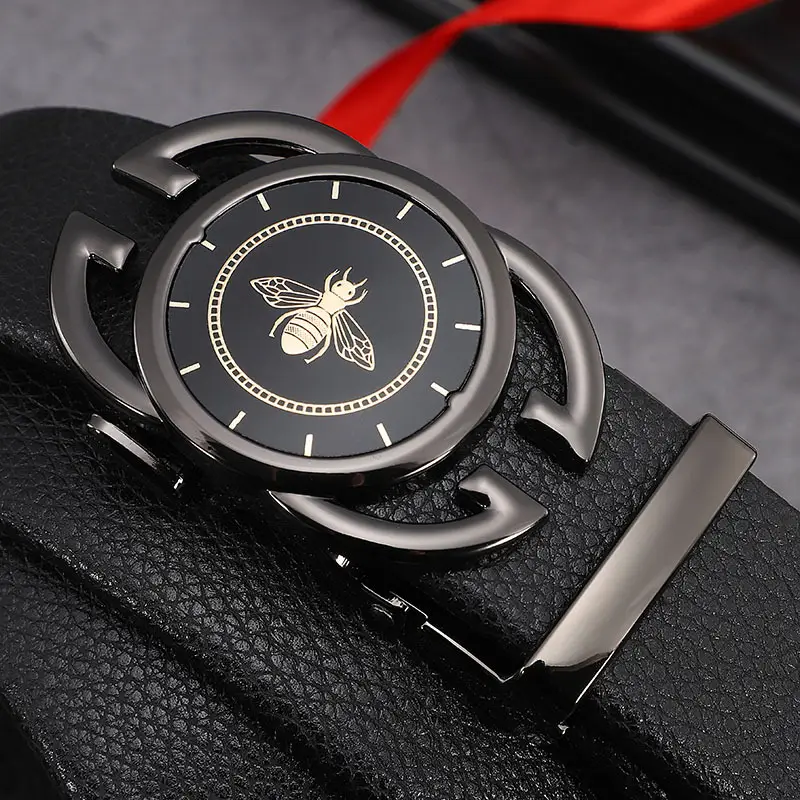 Men's Gold Metal Buckle Belt Watch Casual All Match - Image 7