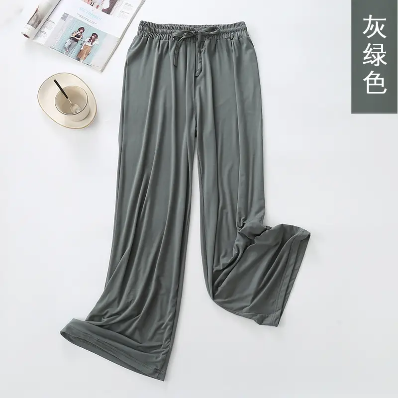 Women Wide Leg Pants Summer Loose Fit Lavender - Image 12