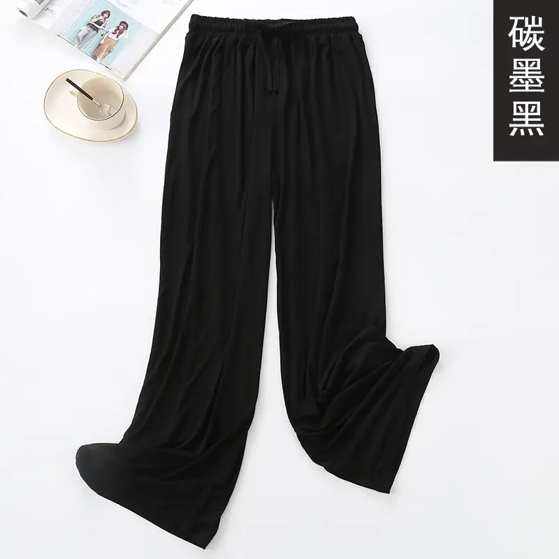 Women Wide Leg Pants Summer Loose Fit Lavender - Image 2