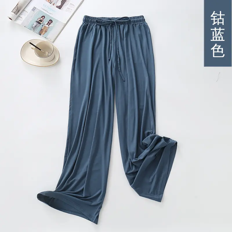 Women Wide Leg Pants Summer Loose Fit Lavender - Image 5