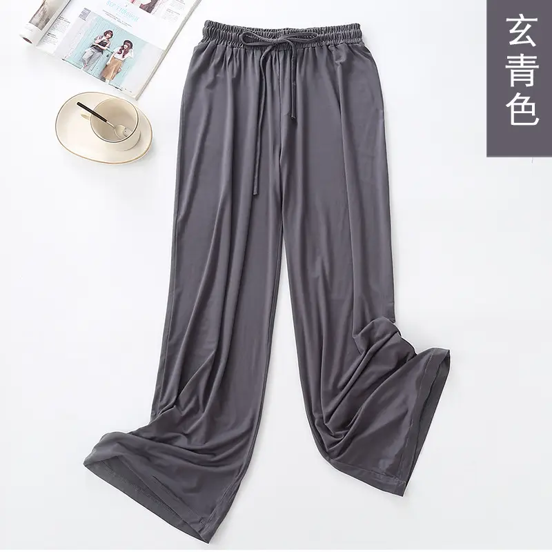 Women Wide Leg Pants Summer Loose Fit Lavender - Image 7