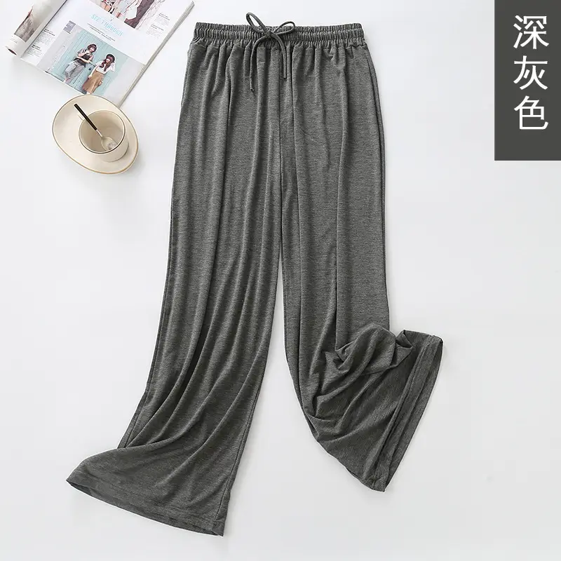 Women Wide Leg Pants Summer Loose Fit Lavender - Image 9
