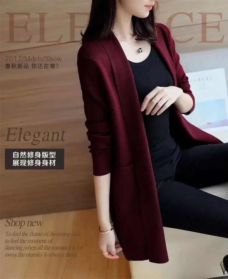 Women's 2020 Korean Style Knitted Cardigan Sweater Coat — feature 1