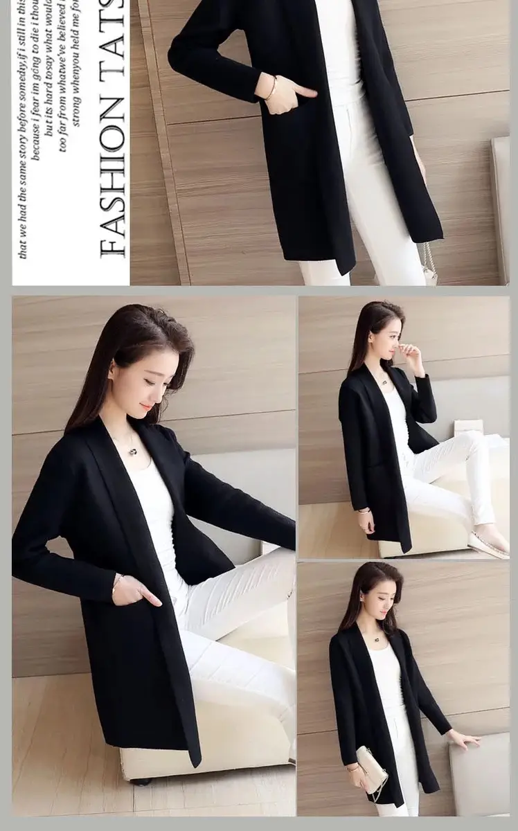 Women's 2020 Korean Style Knitted Cardigan Sweater Coat — feature 13