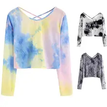 Women Tie-Dye Long Sleeve T-Shirt 2024 — feature 64