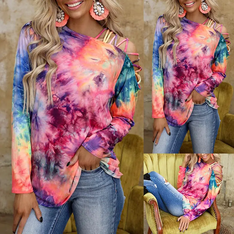 Women Tie-Dye Long Sleeve T-Shirt 2024 — feature 8