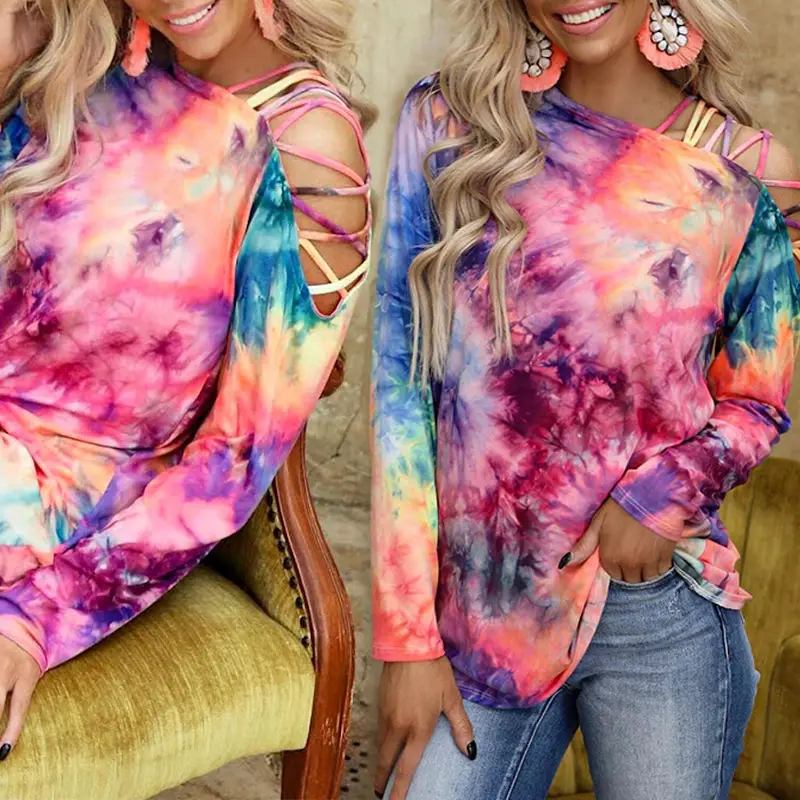 Women Tie-Dye Long Sleeve T-Shirt 2024 — feature 9