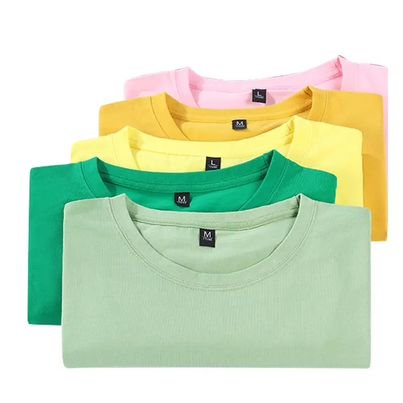 Men Cotton T-Shirt 180G Round Neck Tear Label - Image 18
