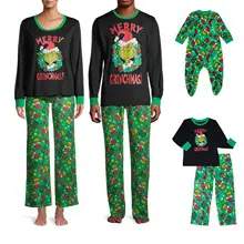 2025 Family Christmas Pajamas Reindeer Print Cross-Border — feature 19