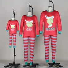 2025 Family Christmas Pajamas Reindeer Print Cross-Border — feature 23