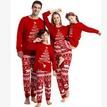 2025 Family Christmas Pajamas Reindeer Print Cross-Border — feature 27