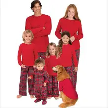 2025 Family Christmas Pajamas Reindeer Print Cross-Border — feature 29
