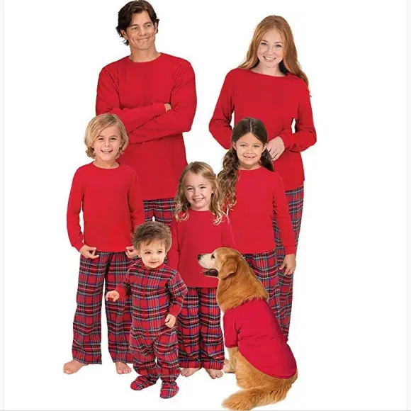 2025 Family Christmas Pajamas Reindeer Print Cross-Border — feature 3