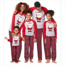 2025 Family Christmas Pajamas Reindeer Print Cross-Border — feature 31