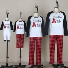 2025 Family Christmas Pajamas Reindeer Print Cross-Border — feature 35