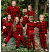 2025 Family Christmas Pajamas Reindeer Print Cross-Border — feature 41