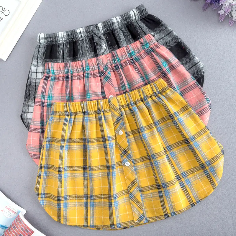 Plaid Fake Skirt Korean Style Autumn Winter - Image 7