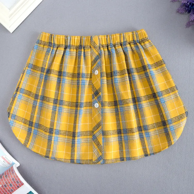 Plaid Fake Skirt Korean Style Autumn Winter - Image 2