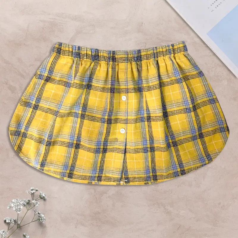 Plaid Fake Skirt Korean Style Autumn Winter - Image 5