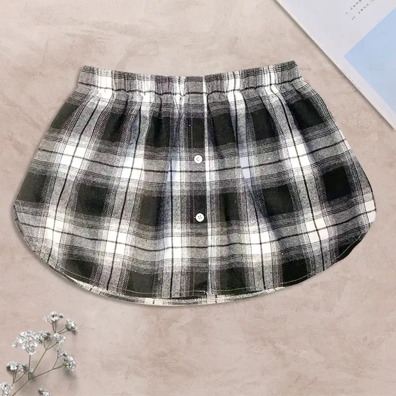 Plaid Fake Skirt Korean Style Autumn Winter - Image 6