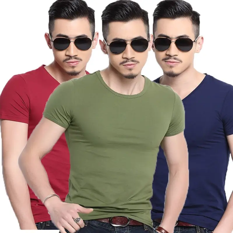 Men Slim Fit Grey T-Shirt Casual Summer Wear