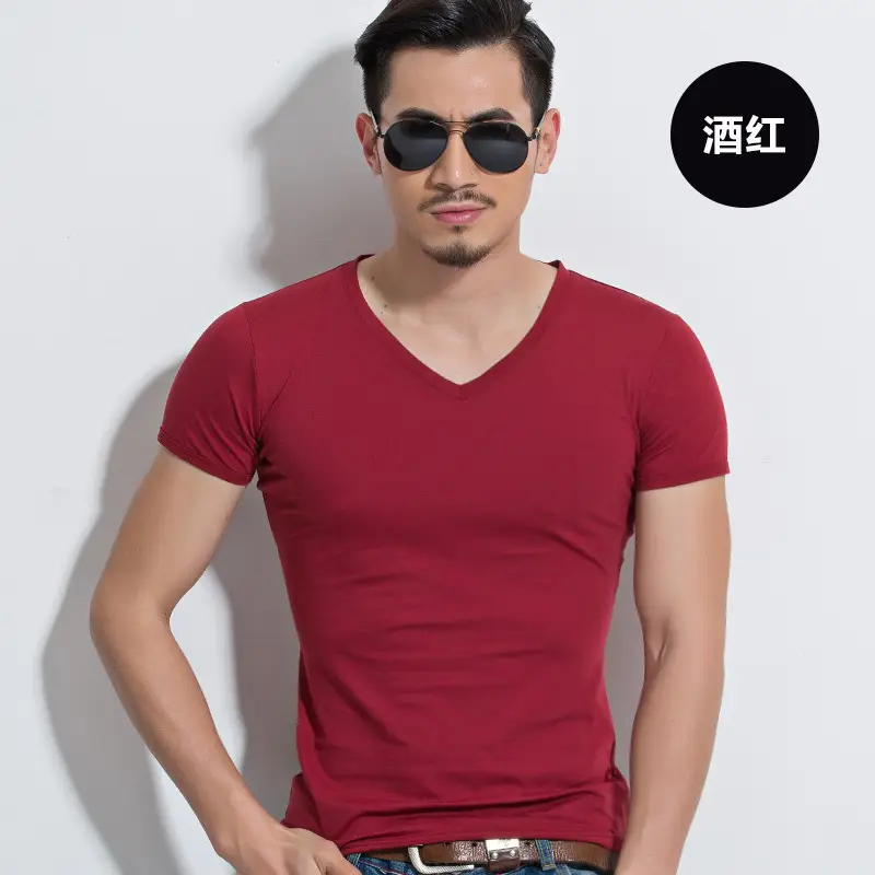 Men Slim Fit Grey T-Shirt Casual Summer Wear