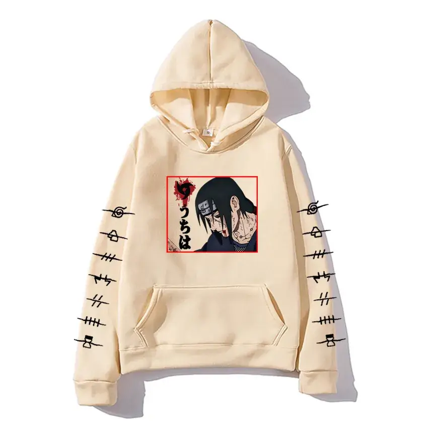 Naruto Anime Hooded Vest for Men Women Gray - Image 25