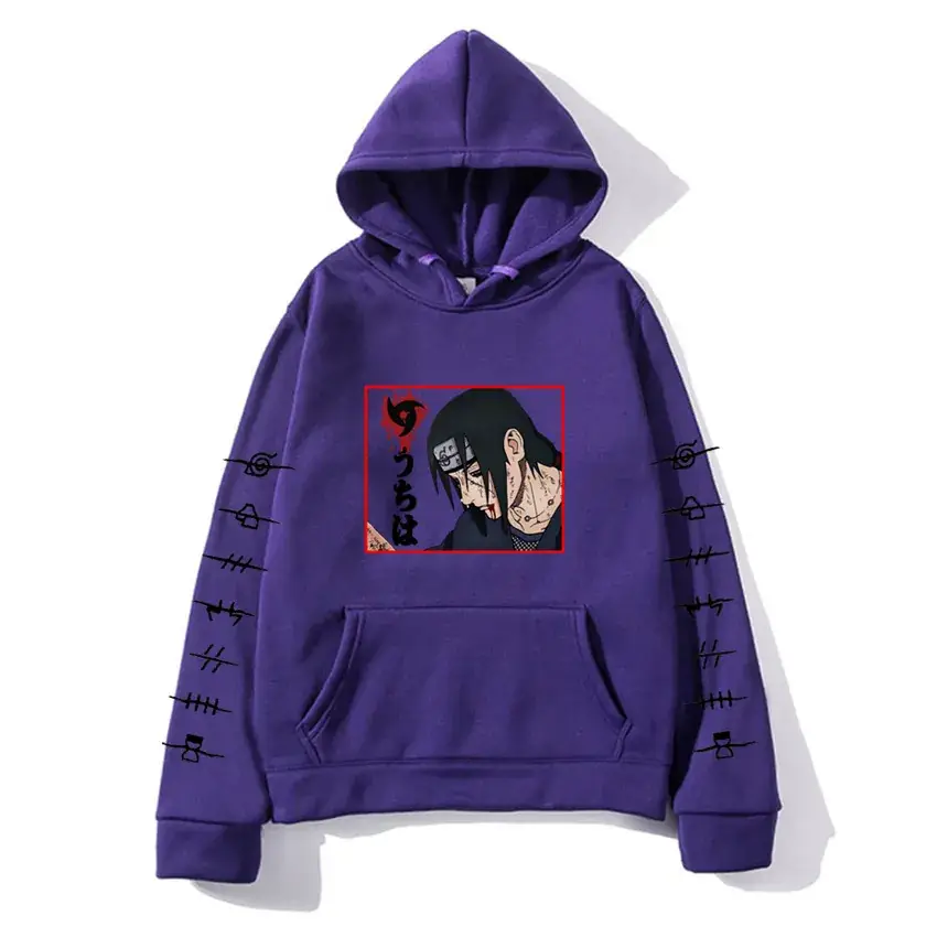 Naruto Anime Hooded Vest for Men Women Gray - Image 16