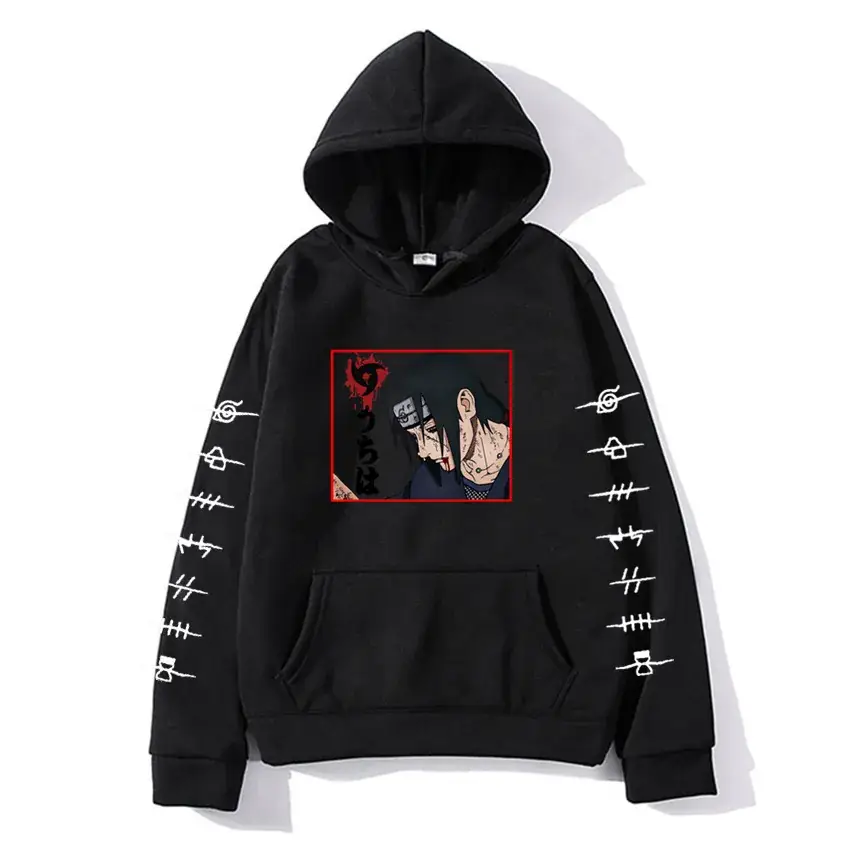 Naruto Anime Hooded Vest for Men Women Gray - Image 2