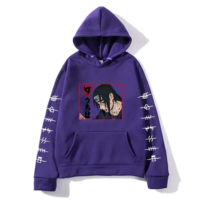 Naruto Anime Hooded Vest for Men Women Gray - Image 7