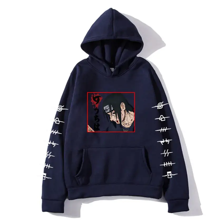 Naruto Anime Hooded Vest for Men Women Gray - Image 9