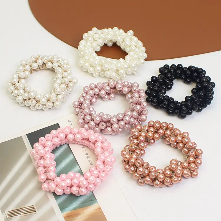 Korean Style Pearl Hair Rope Bracelet Small Sweet Style - Image 8