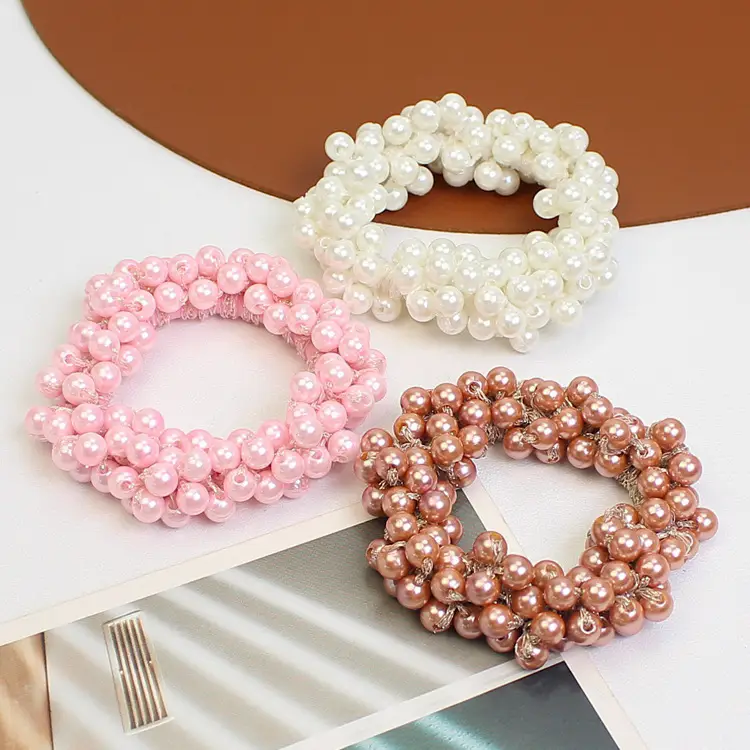 Korean Style Pearl Hair Rope Bracelet Small Sweet Style - Image 9