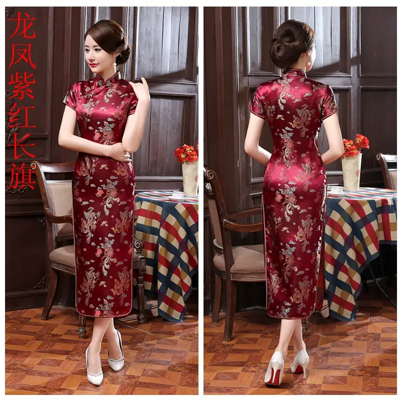 2021 New Chinese Style Printed Cheongsam for Women - Image 16